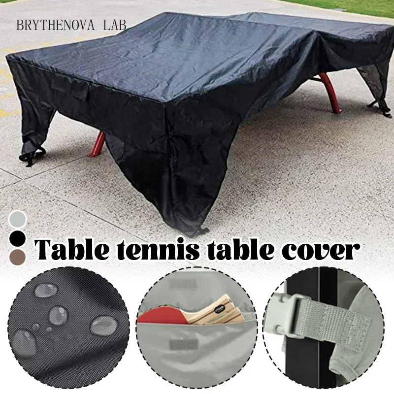 Table Tennis Post - 190T/210D Tischtennis-Tischabdeckung für Innen und Außen,
