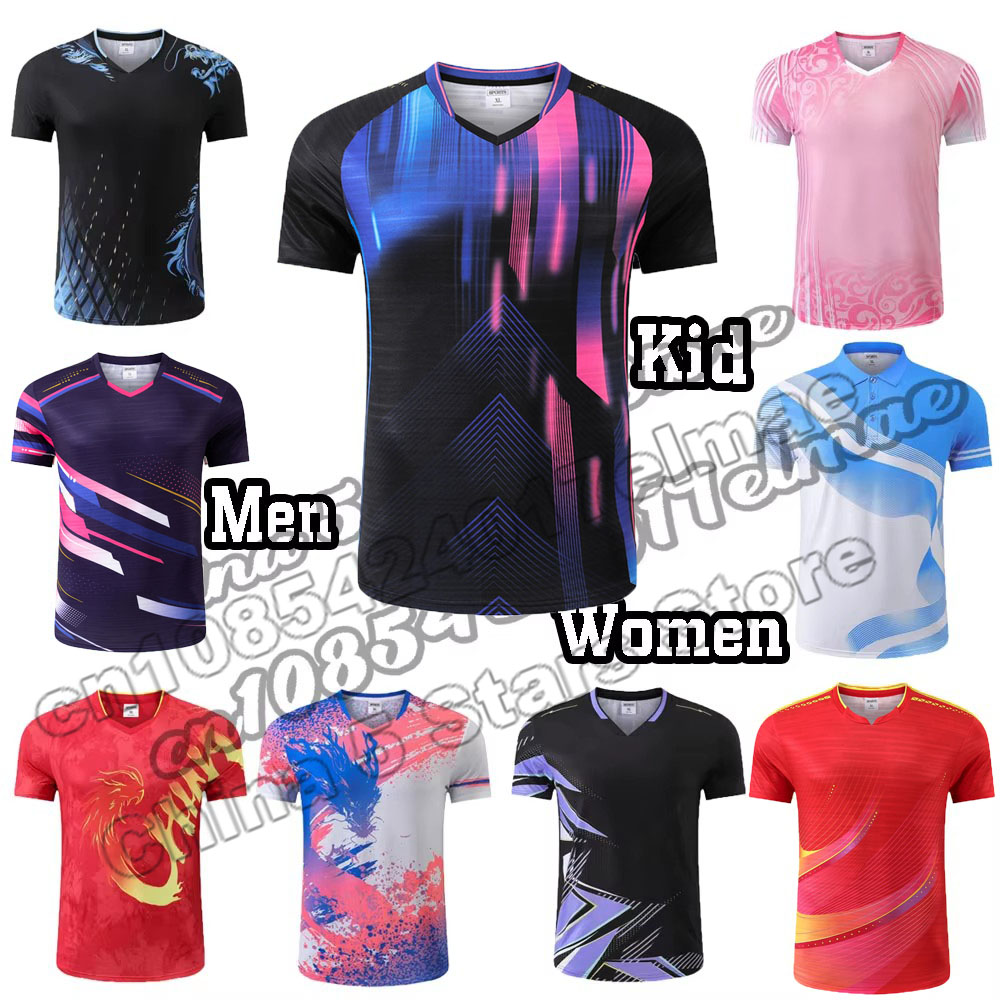 Table Tennis Name - Kostenloser individueller Name 2025, China-Team-Tischtennis-Shirts für