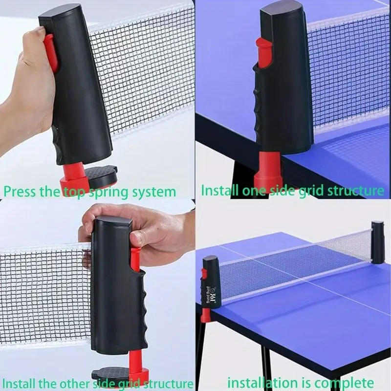 Table Tennis Post - 2025 heißes Tischtennisnetz überall einziehbares Rack