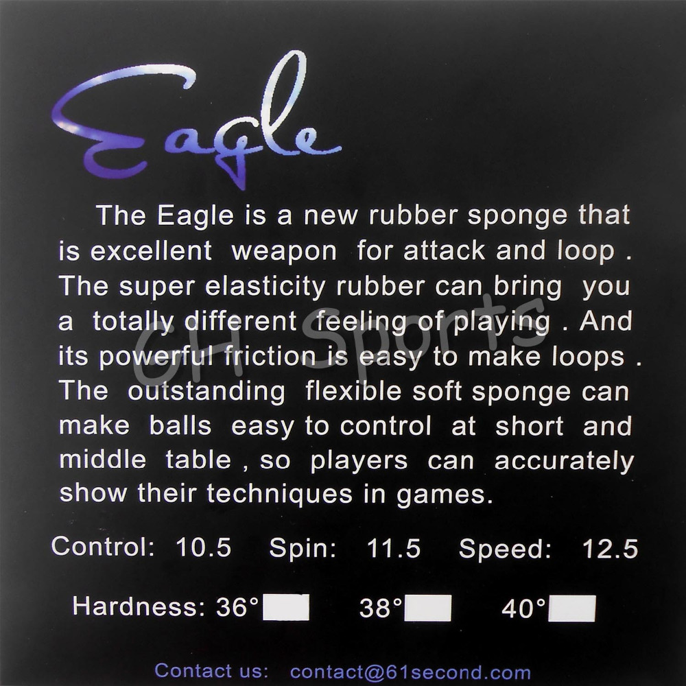 61 Sekunden Eagle Pips aus Tis – Table Tennis Forehand Bewertung und Preis