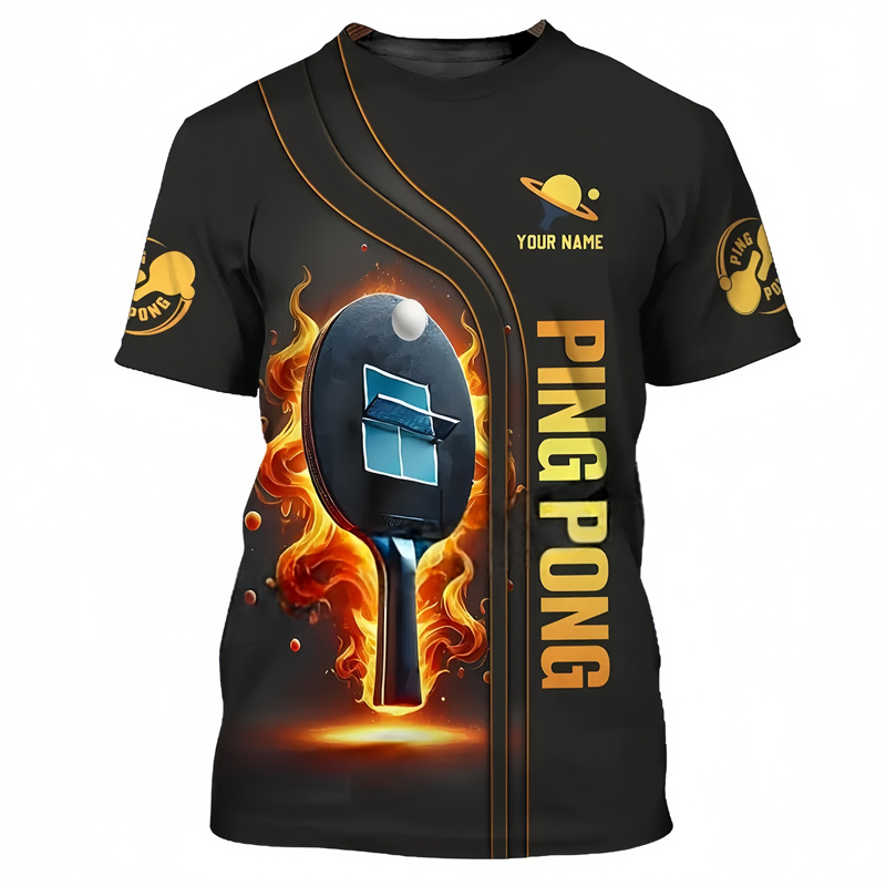 Tischtennis Muster T Shirt Für – Table Tennis Name Bewertung und Preis