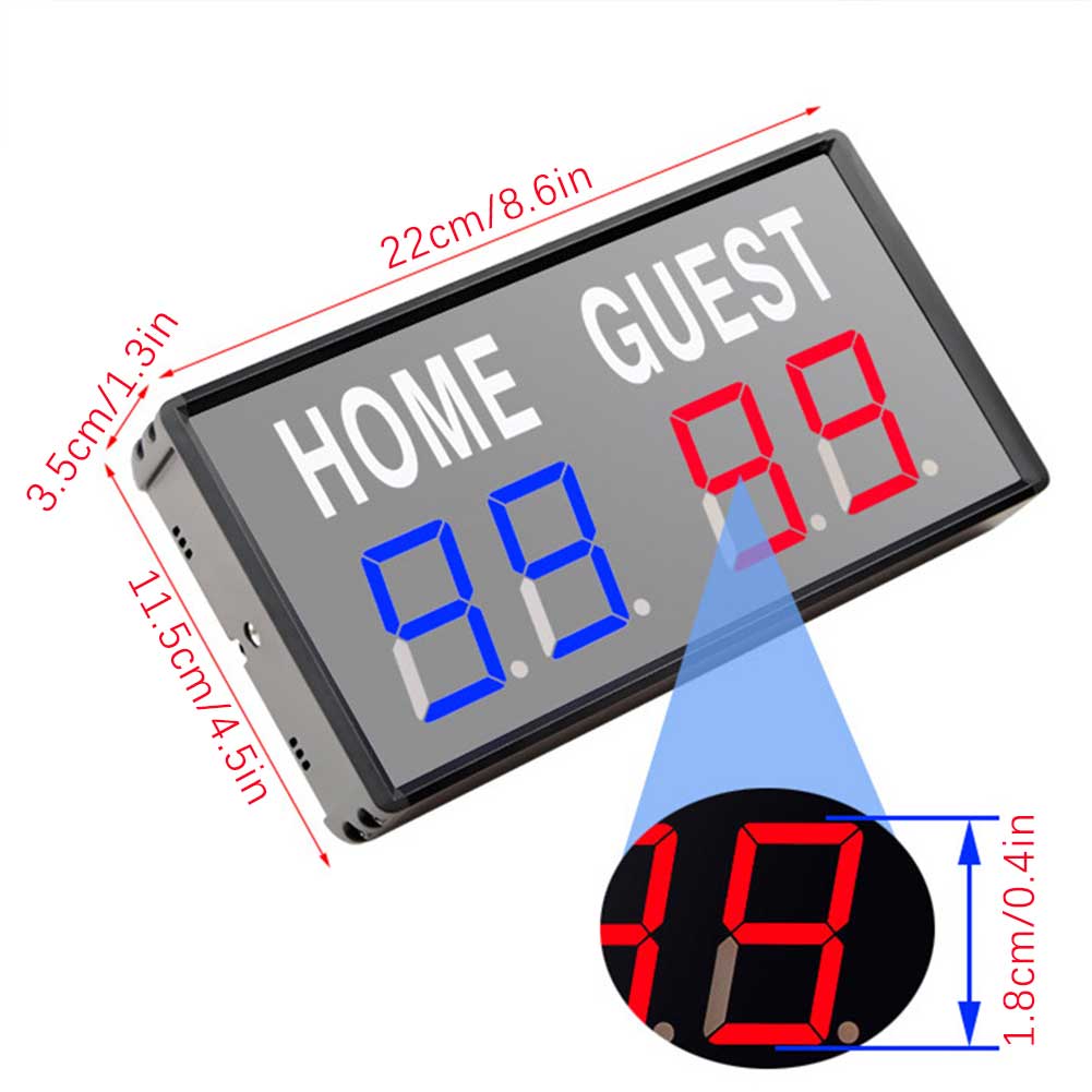 4-stellige LED-Anzeigetafel fü – Table Tennis Scoring Bewertung und Preis