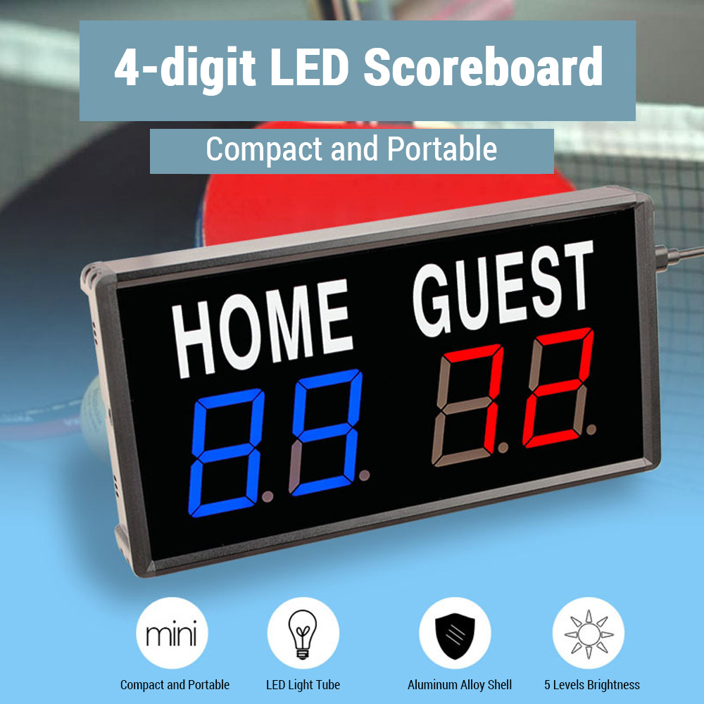 Tragbare 4-stellige LED-Anzeig – Table Tennis Scoring Bewertung und Preis