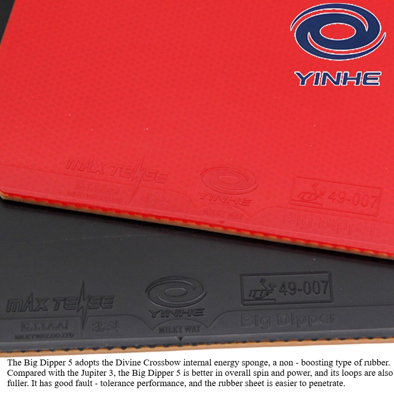 YINHE BIG DIPPER V Tischtennis – Table Tennis Forehand Bewertung und Preis
